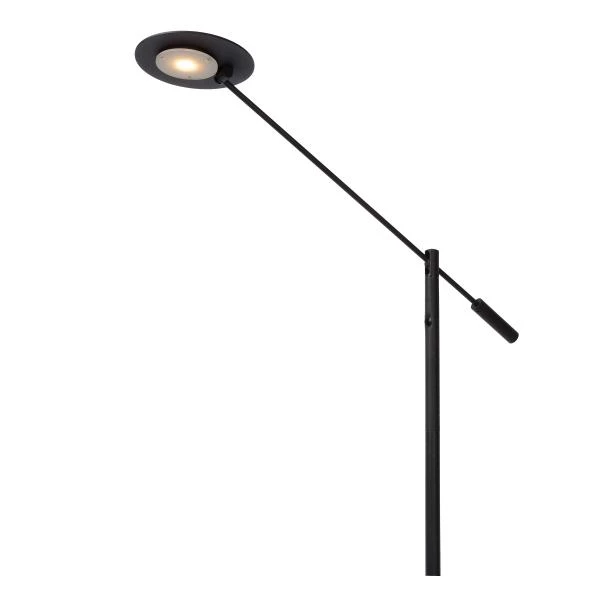 Lucide ANSELMO - Lampadaire / lampe de lecture - Ø 25 cm - LED Dim. - 1x9W 3000K - Noir - détail 2
